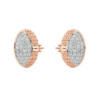 Ebba Round Diamond Stud Earrings